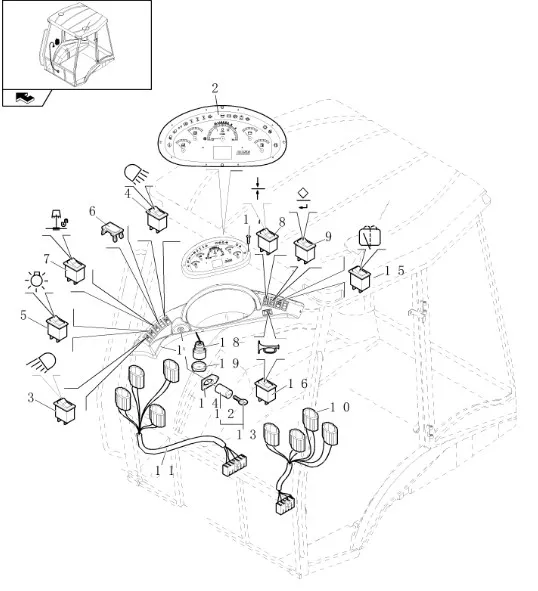 87540629 - Приборный щиток