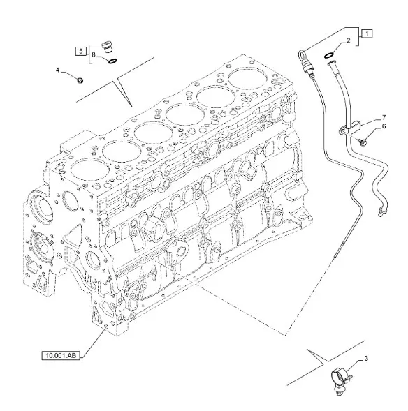 504382278 - Щуп уровня масла ДВС